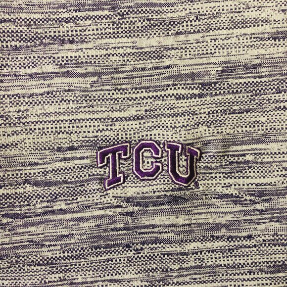 TCU Horned Frogs Antigua Purple Polo Shirt Men's Size XL - Picture 2 of 6